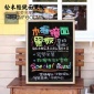 45 60cm松木框镜面挂式小黑板 居家学习店铺广告展示板 写荧光笔